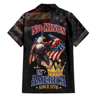 No Kings In America Since 1776 Family Matching Summer Maxi Dress and Hawaiian Shirt Eagle Crushing Crown - Wonder Print Shop