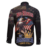 No Kings In America Since 1776 Family Matching Tank Maxi Dress and Hawaiian Shirt Eagle Crushing Crown - Wonder Print Shop