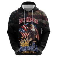 No Kings In America Since 1776 Hoodie Eagle Crushing Crown - Wonder Print Shop