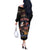 No Kings In America Since 1776 Off The Shoulder Long Sleeve Dress Eagle Crushing Crown - Wonder Print Shop