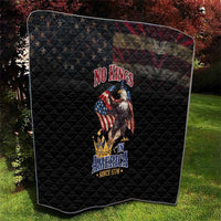 No Kings In America Since 1776 Quilt Eagle Crushing Crown - Wonder Print Shop