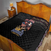 No Kings In America Since 1776 Quilt Eagle Crushing Crown - Wonder Print Shop