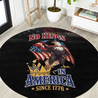 No Kings In America Since 1776 Round Carpet Eagle Crushing Crown - Wonder Print Shop