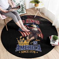 No Kings In America Since 1776 Round Carpet Eagle Crushing Crown - Wonder Print Shop