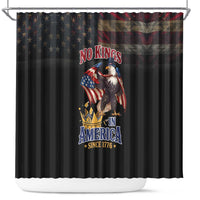 No Kings In America Since 1776 Shower Curtain Eagle Crushing Crown - Wonder Print Shop