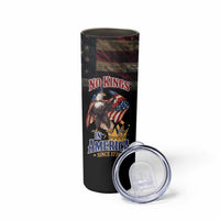 No Kings In America Since 1776 Skinny Tumbler Eagle Crushing Crown - Wonder Print Shop
