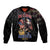 No Kings In America Since 1776 Sleeve Zip Bomber Jacket Eagle Crushing Crown - Wonder Print Shop