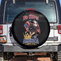 No Kings In America Since 1776 Spare Tire Cover Eagle Crushing Crown - Wonder Print Shop