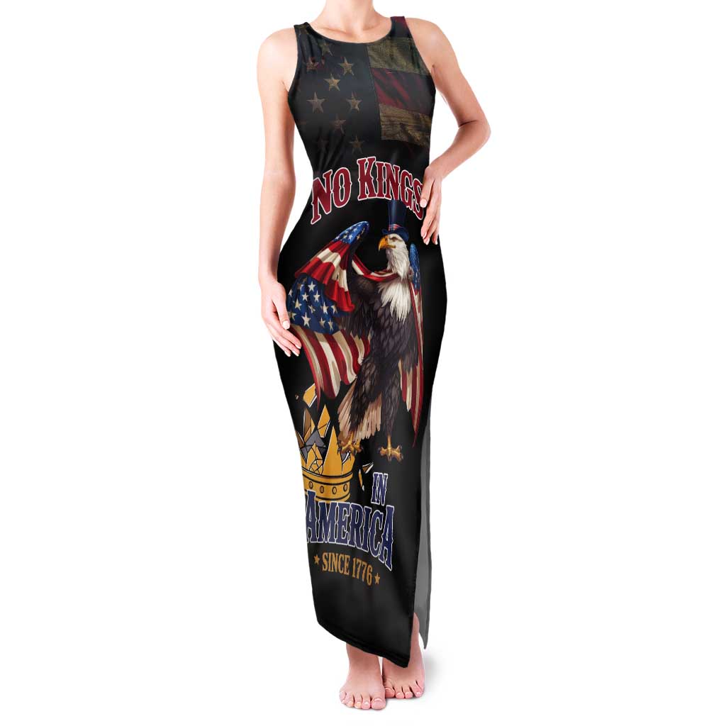 No Kings In America Since 1776 Tank Maxi Dress Eagle Crushing Crown - Wonder Print Shop