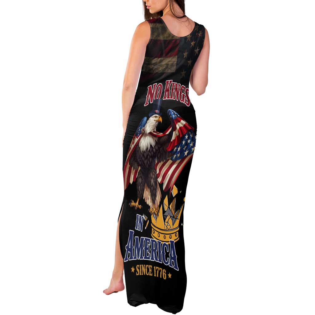No Kings In America Since 1776 Tank Maxi Dress Eagle Crushing Crown - Wonder Print Shop