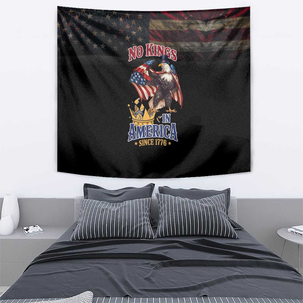 No Kings In America Since 1776 Tapestry Eagle Crushing Crown - Wonder Print Shop