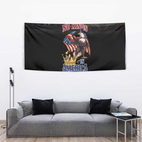 No Kings In America Since 1776 Tapestry Eagle Crushing Crown - Wonder Print Shop