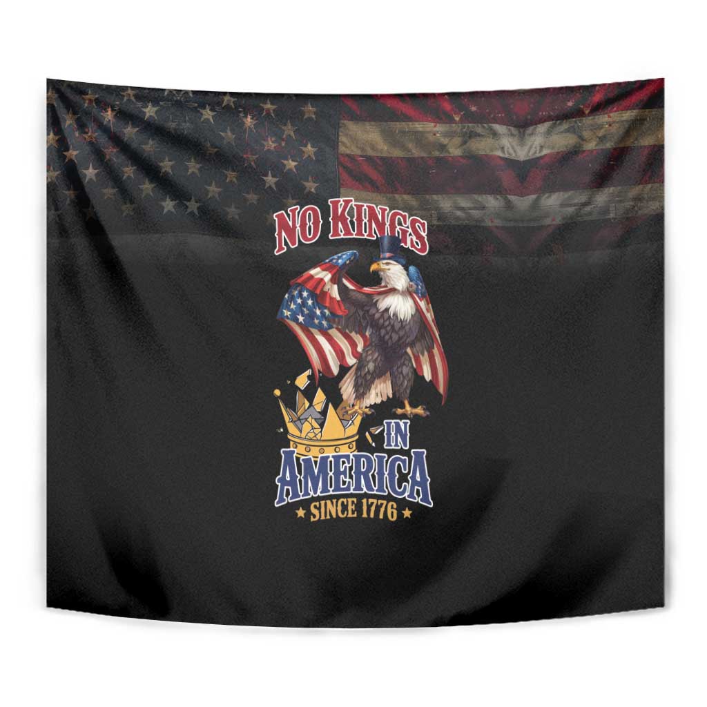 No Kings In America Since 1776 Tapestry Eagle Crushing Crown - Wonder Print Shop