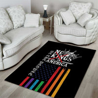 No Kings In America LGBT Area Rug We the People Say No - Wonder Print Shop