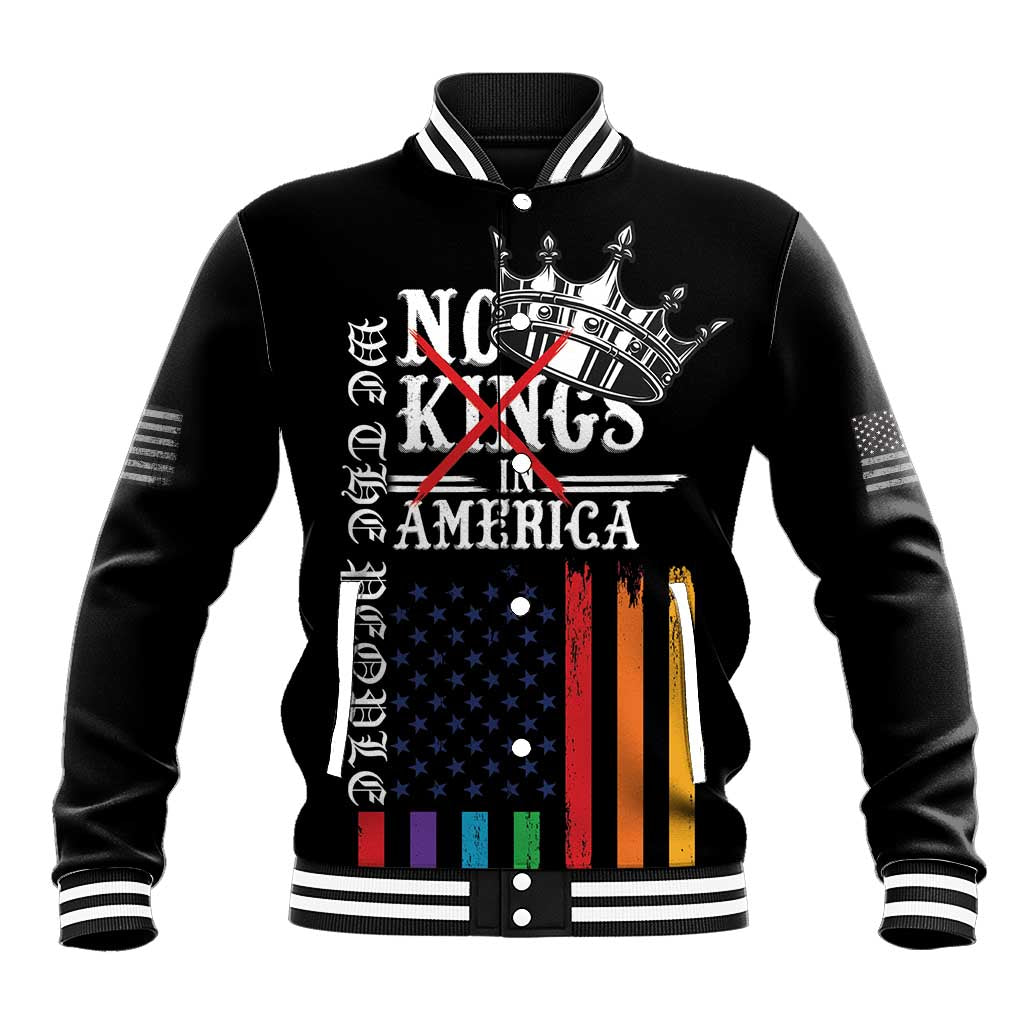 No Kings In America LGBT Baseball Jacket We the People Say No - Wonder Print Shop
