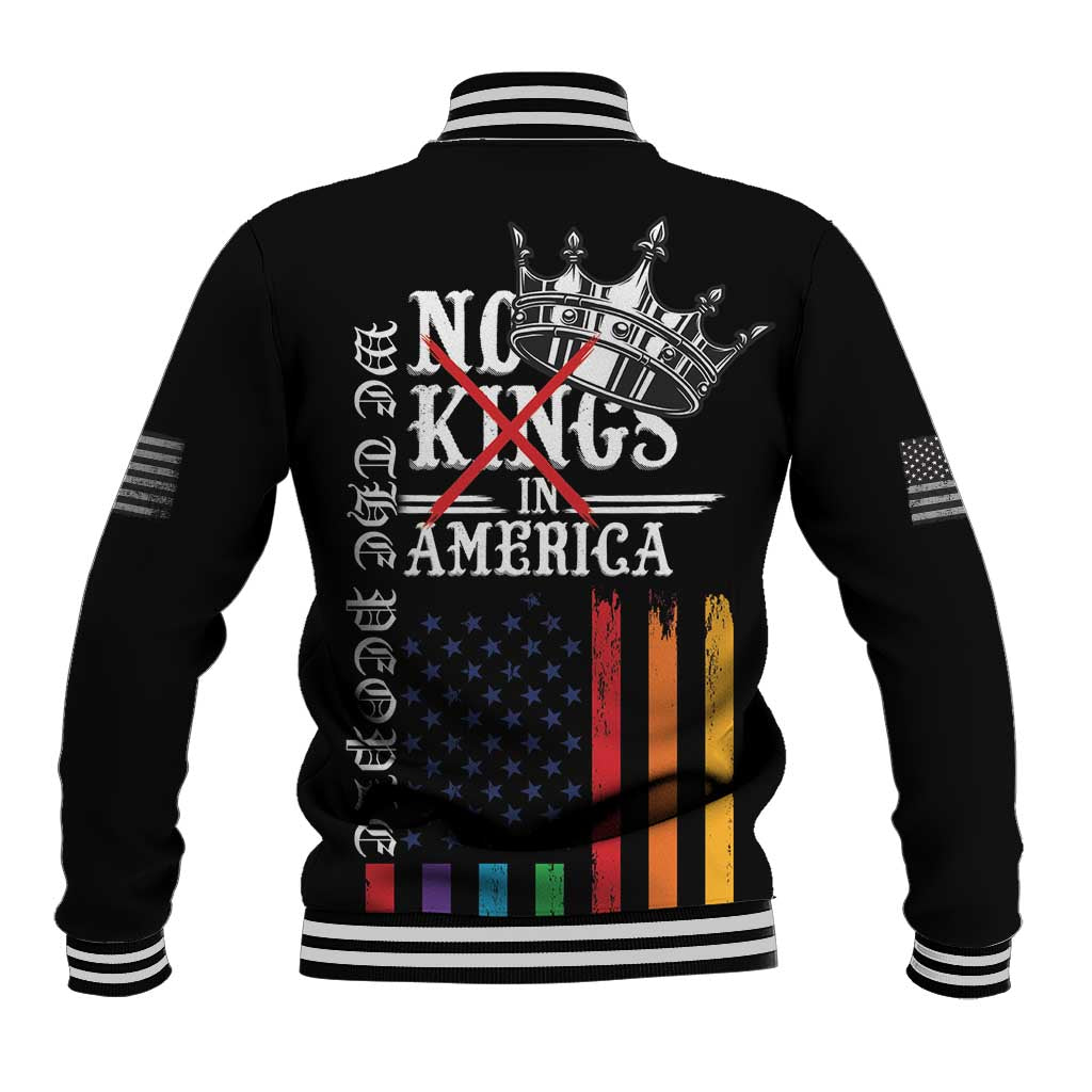 No Kings In America LGBT Baseball Jacket We the People Say No - Wonder Print Shop
