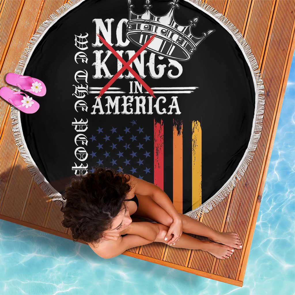 No Kings In America LGBT Beach Blanket We the People Say No - Wonder Print Shop