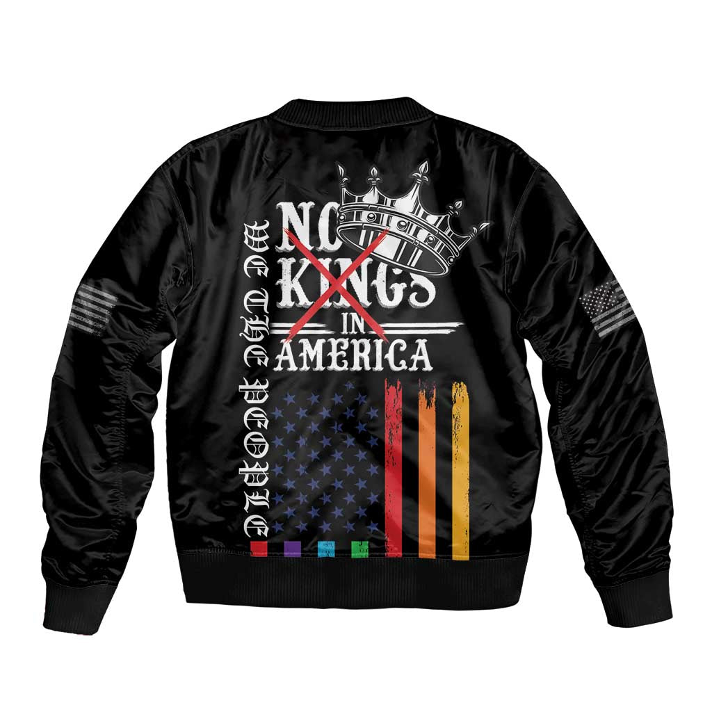 No Kings In America LGBT Bomber Jacket We the People Say No - Wonder Print Shop