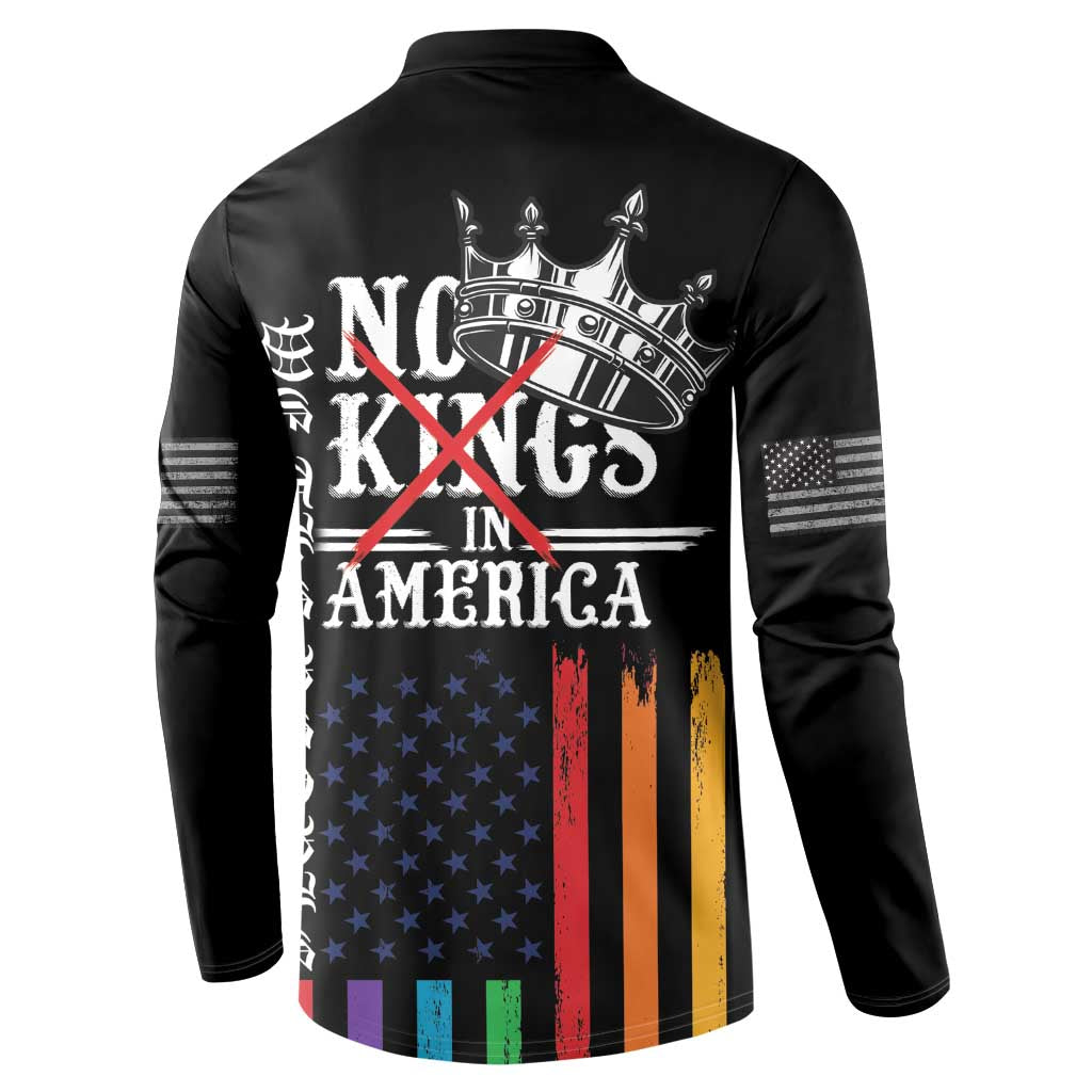 No Kings In America LGBT Button Sweatshirt We the People Say No - Wonder Print Shop