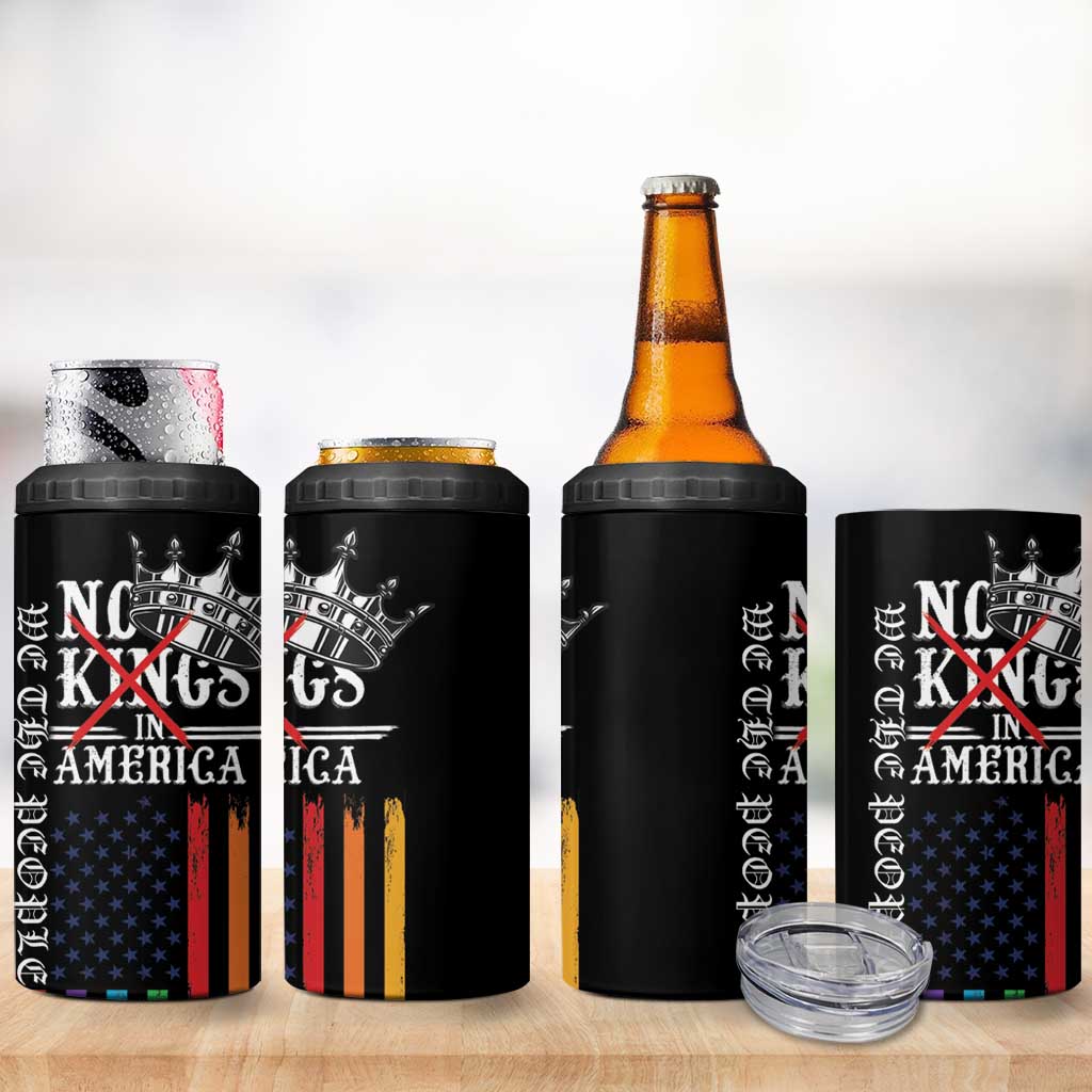 No Kings In America LGBT 4 in 1 Can Cooler Tumbler We the People Say No - Wonder Print Shop