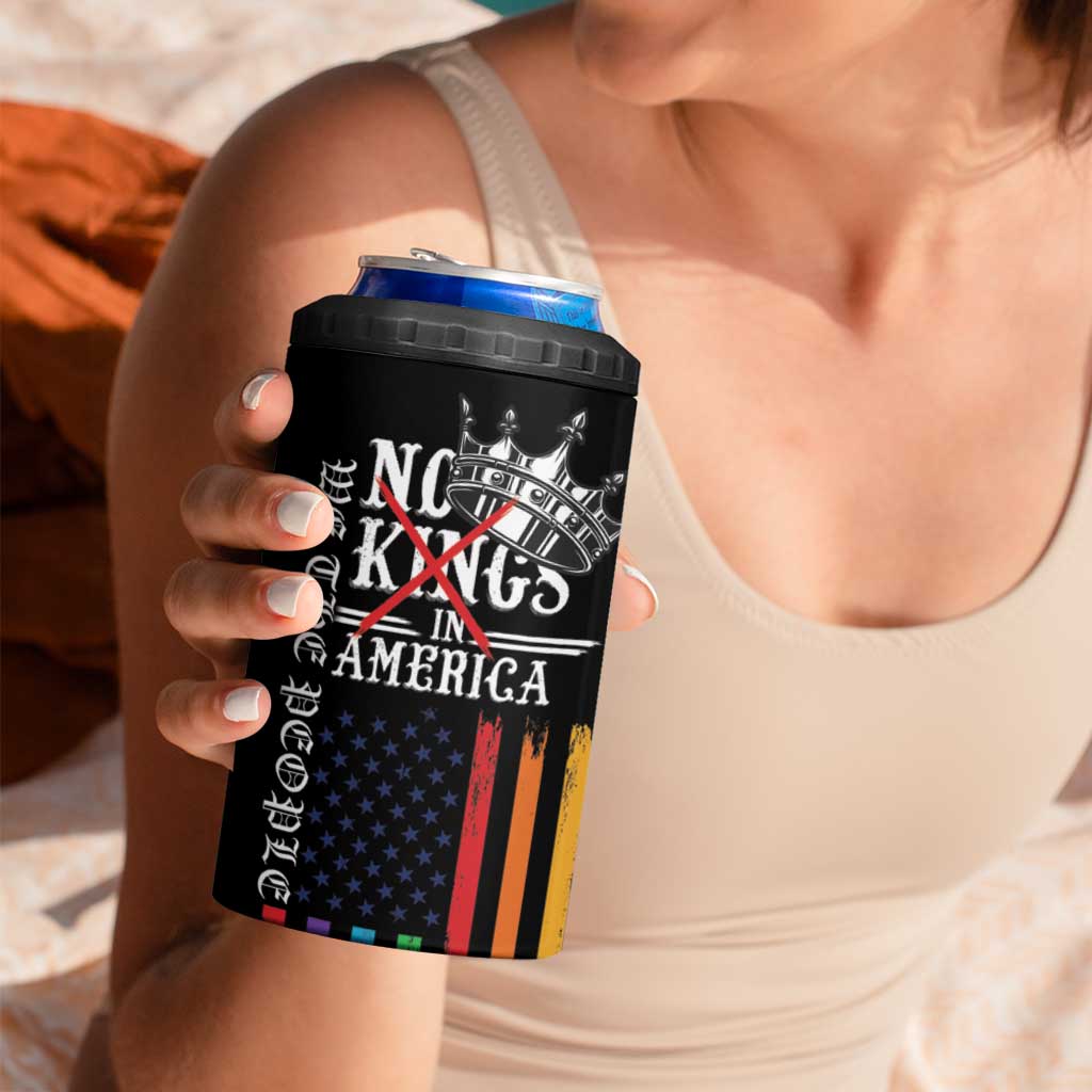 No Kings In America LGBT 4 in 1 Can Cooler Tumbler We the People Say No - Wonder Print Shop