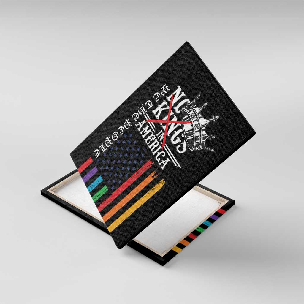No Kings In America LGBT Canvas Wall Art We the People Say No - Wonder Print Shop