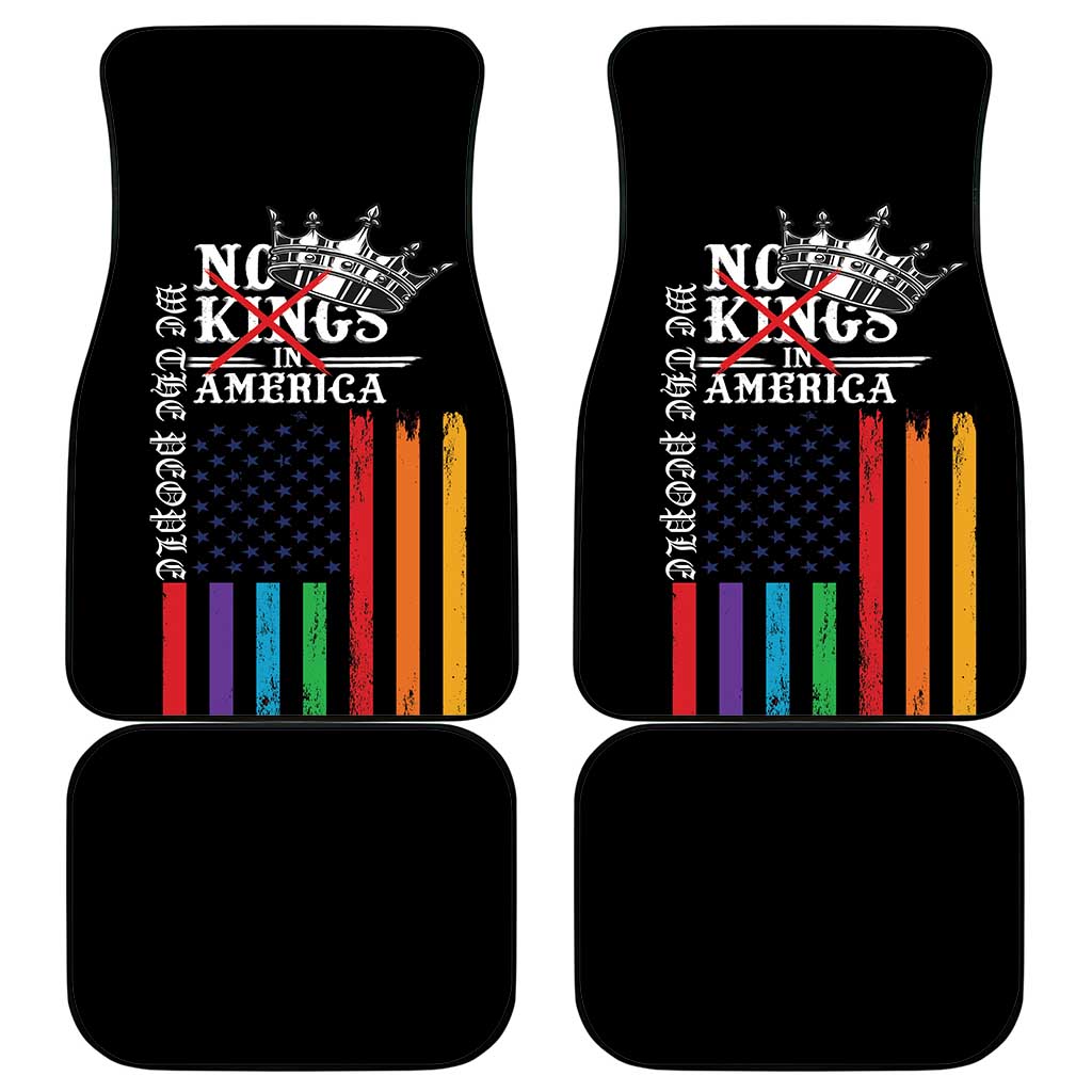No Kings In America LGBT Car Mats We the People Say No - Wonder Print Shop