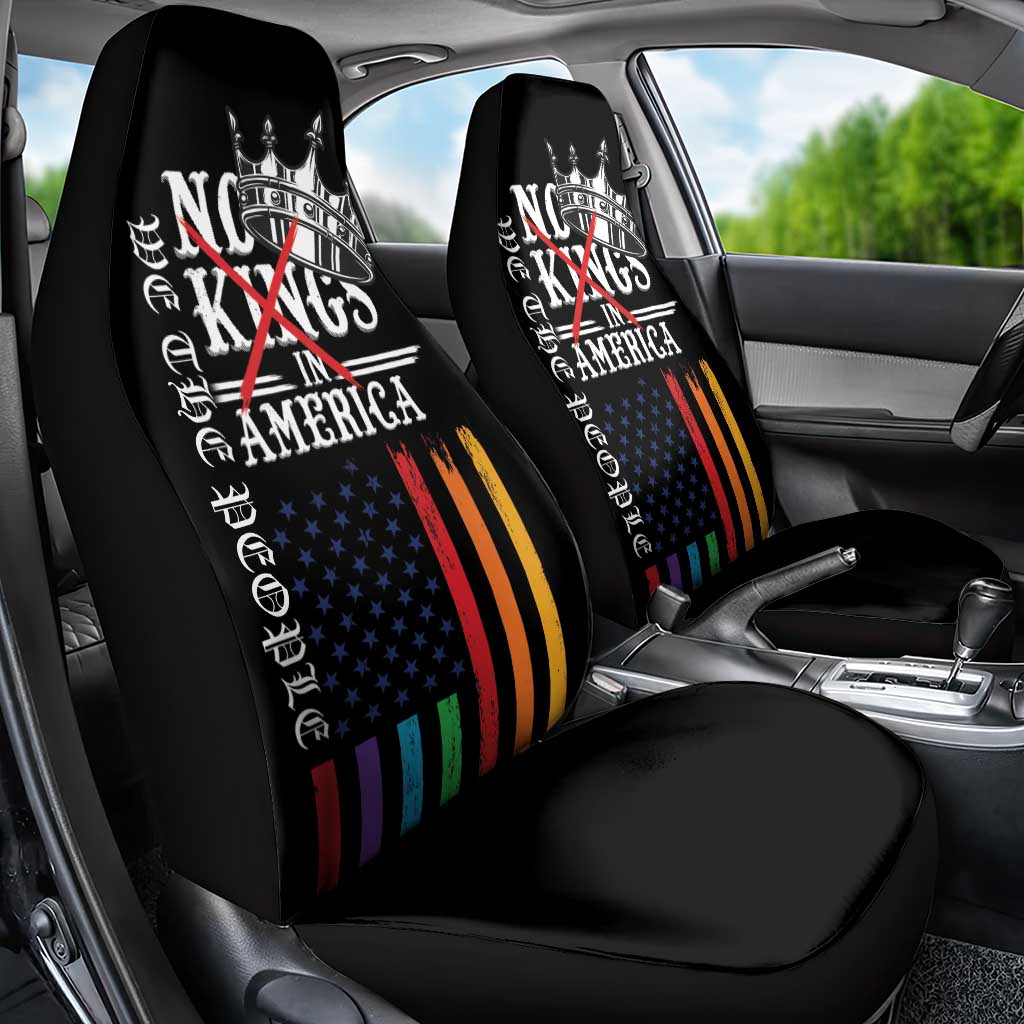 No Kings In America LGBT Car Seat Cover We the People Say No - Wonder Print Shop