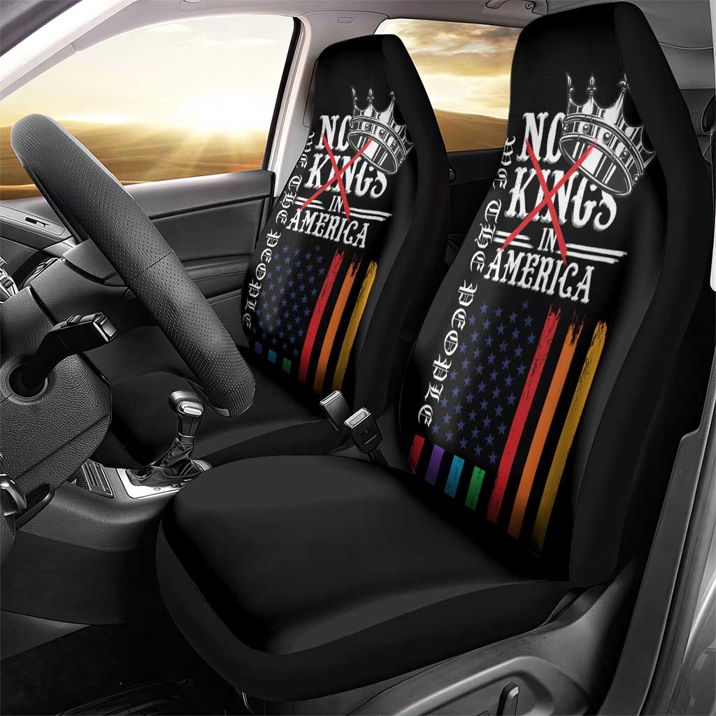No Kings In America LGBT Car Seat Cover We the People Say No - Wonder Print Shop