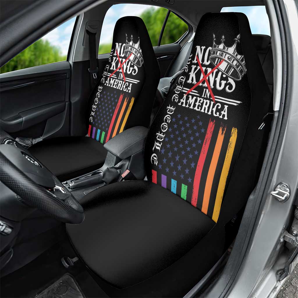 No Kings In America LGBT Car Seat Cover We the People Say No - Wonder Print Shop