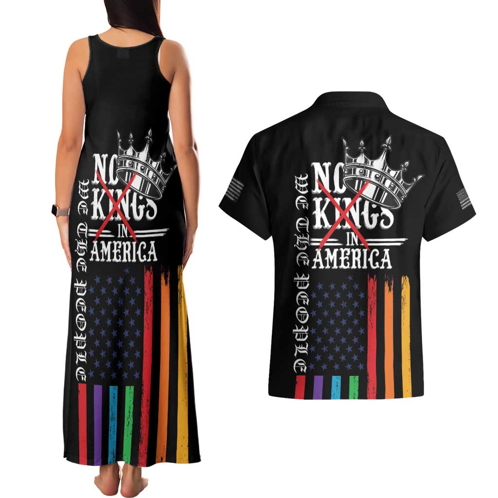 No Kings In America LGBT Couples Matching Tank Maxi Dress and Hawaiian Shirt We the People Say No - Wonder Print Shop