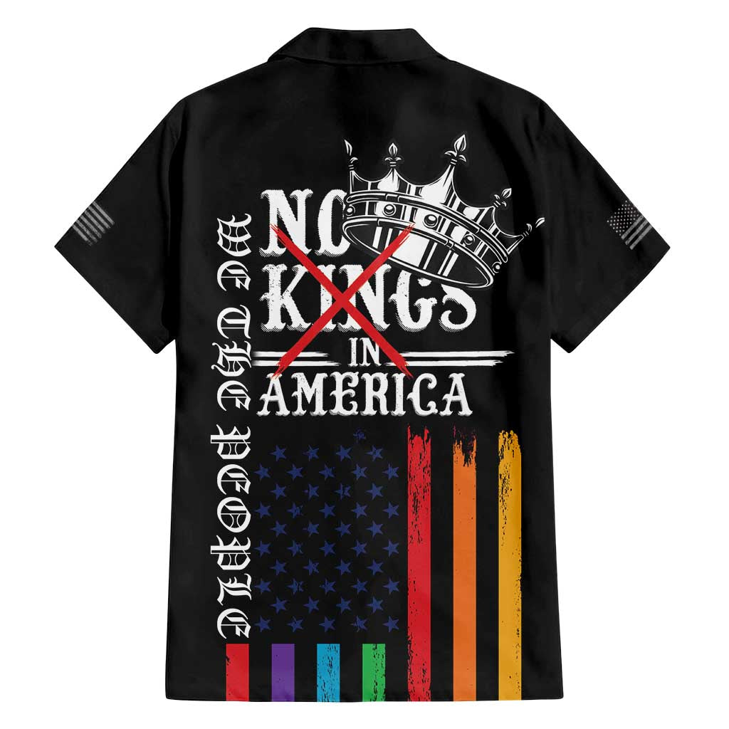 No Kings In America LGBT Family Matching Long Sleeve Bodycon Dress and Hawaiian Shirt We the People Say No - Wonder Print Shop