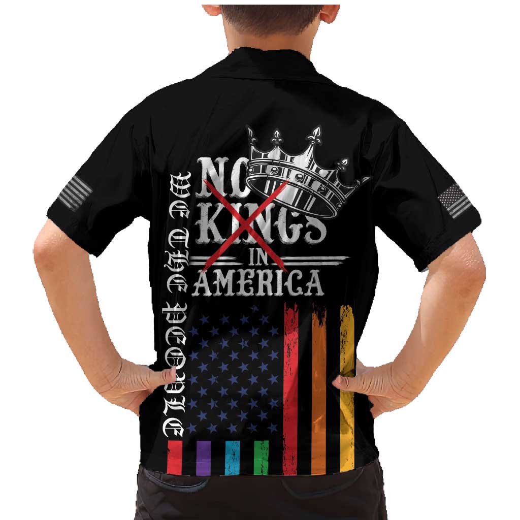 No Kings In America LGBT Family Matching Mermaid Dress and Hawaiian Shirt We the People Say No - Wonder Print Shop