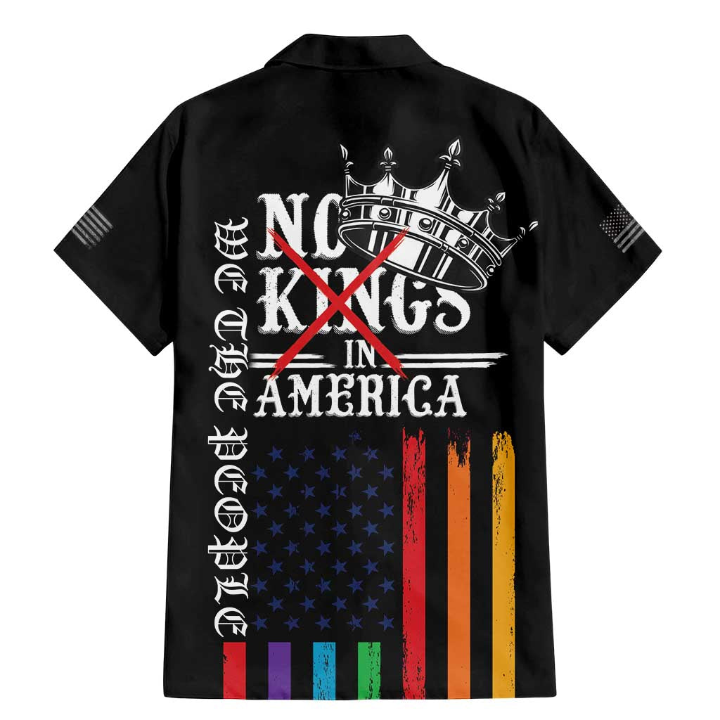No Kings In America LGBT Family Matching Mermaid Dress and Hawaiian Shirt We the People Say No - Wonder Print Shop
