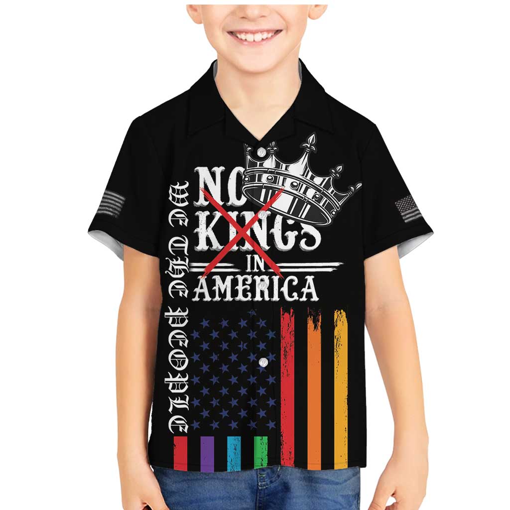 No Kings In America LGBT Family Matching Mermaid Dress and Hawaiian Shirt We the People Say No - Wonder Print Shop