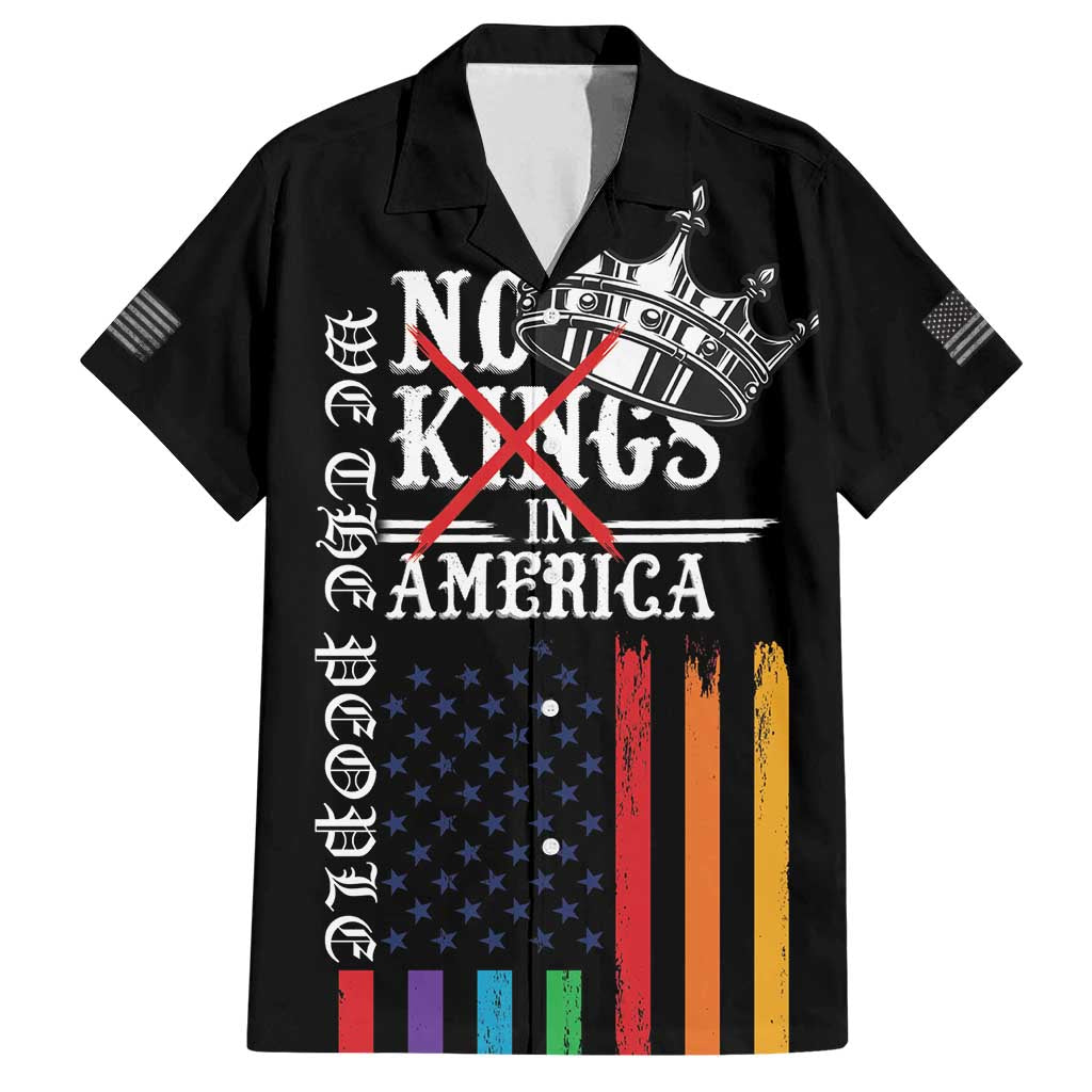 No Kings In America LGBT Family Matching Off Shoulder Short Dress and Hawaiian Shirt We the People Say No - Wonder Print Shop