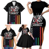 No Kings In America LGBT Family Matching Short Sleeve Bodycon Dress and Hawaiian Shirt We the People Say No - Wonder Print Shop