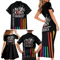 No Kings In America LGBT Family Matching Short Sleeve Bodycon Dress and Hawaiian Shirt We the People Say No - Wonder Print Shop