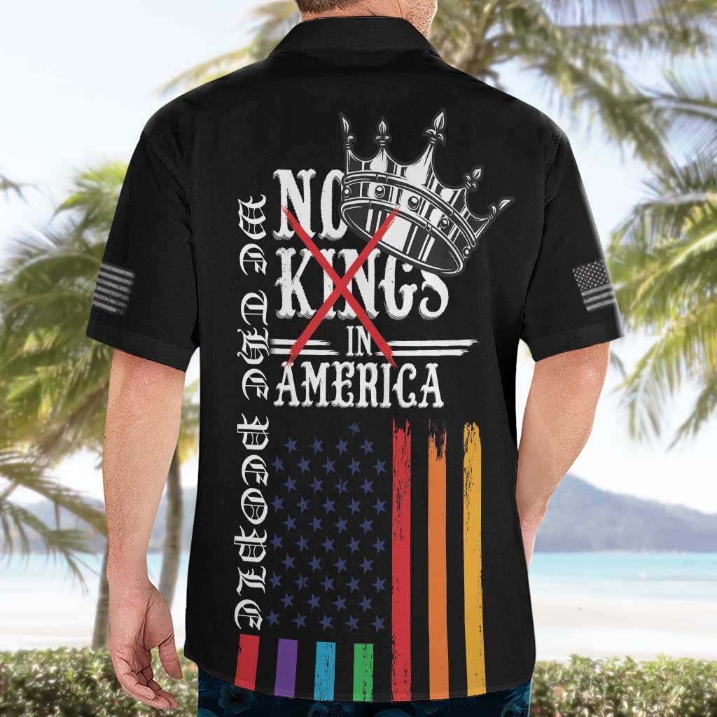 No Kings In America LGBT Hawaiian Shirt We the People Say No - Wonder Print Shop