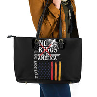 No Kings In America LGBT Leather Tote Bag We the People Say No - Wonder Print Shop