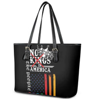 No Kings In America LGBT Leather Tote Bag We the People Say No - Wonder Print Shop