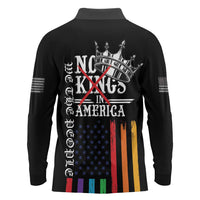 No Kings In America LGBT Long Sleeve Polo Shirt We the People Say No - Wonder Print Shop