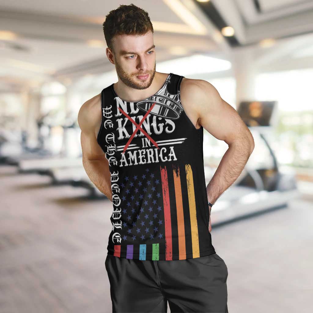 No Kings In America LGBT Men Tank Top We the People Say No - Wonder Print Shop