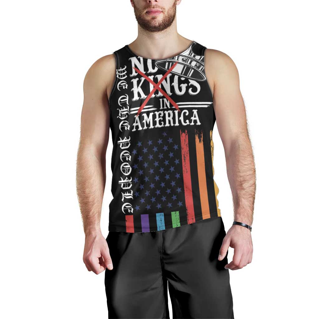 No Kings In America LGBT Men Tank Top We the People Say No - Wonder Print Shop