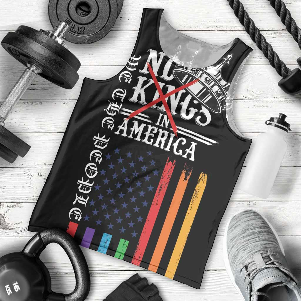 No Kings In America LGBT Men Tank Top We the People Say No - Wonder Print Shop