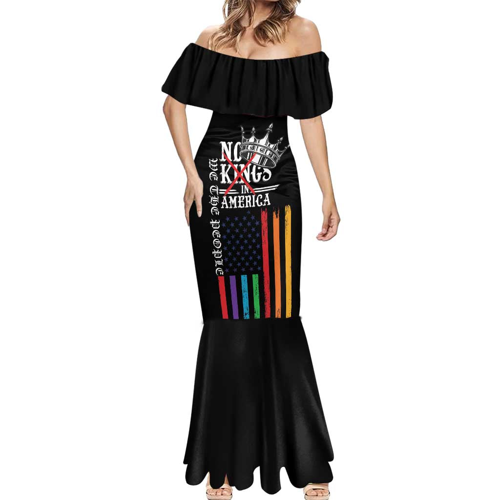 No Kings In America LGBT Mermaid Dress We the People Say No - Wonder Print Shop