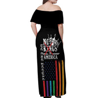 No Kings In America LGBT Off Shoulder Maxi Dress We the People Say No - Wonder Print Shop