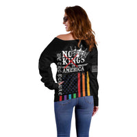 No Kings In America LGBT Off Shoulder Sweater We the People Say No - Wonder Print Shop