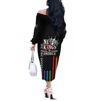 No Kings In America LGBT Off The Shoulder Long Sleeve Dress We the People Say No - Wonder Print Shop