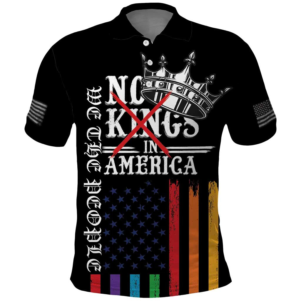 No Kings In America LGBT Polo Shirt We the People Say No - Wonder Print Shop